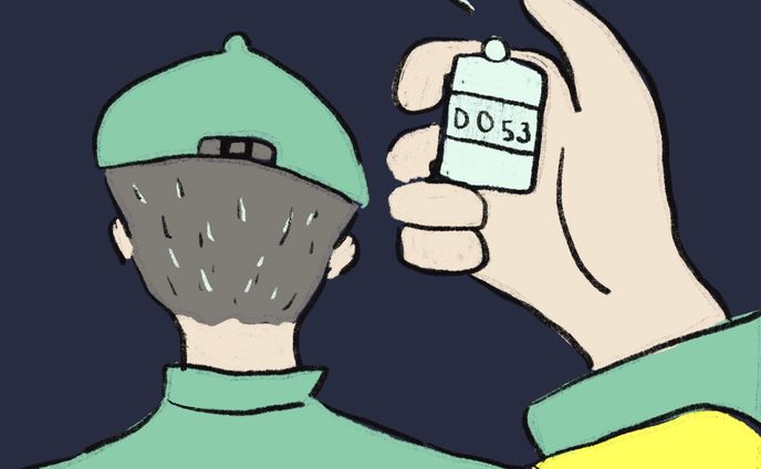 クレヨン風のイラスト