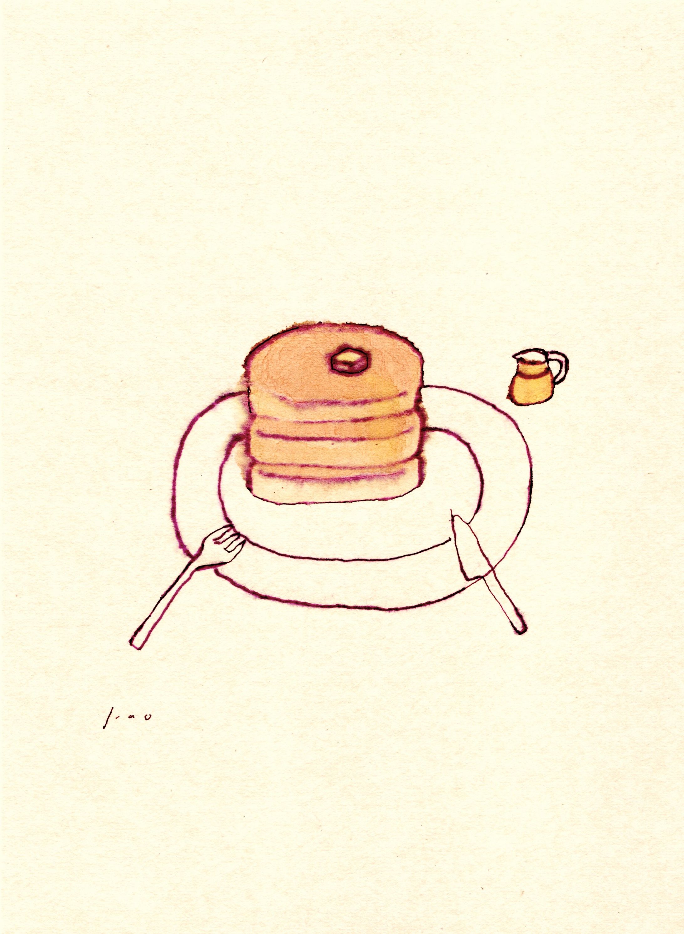 「ホットケーキ」オリジナルイラスト-1