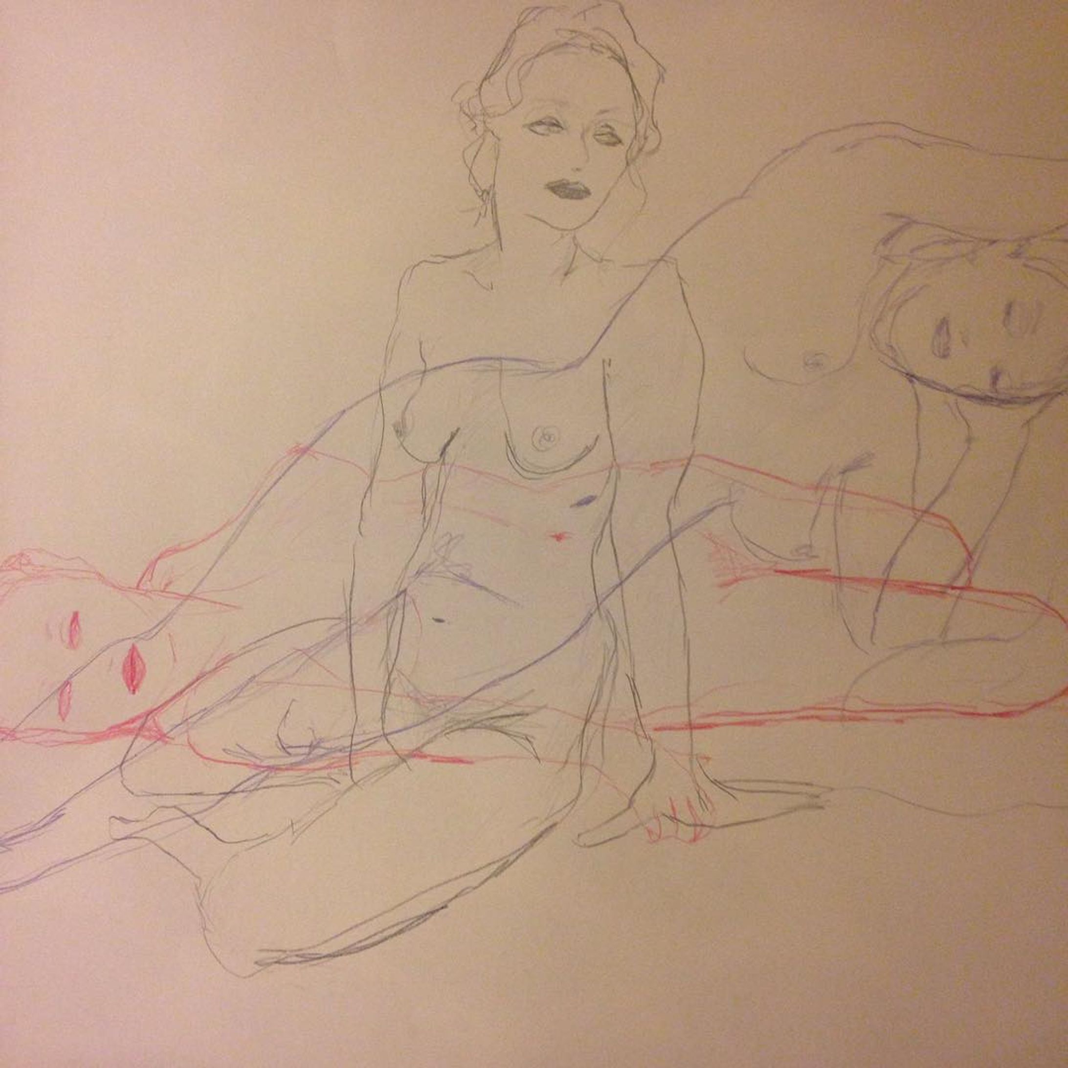 #lifedrawing #overlay #drawing #colourpencil  #female #model #composition #love #sleeping #dream #illustration #art #アート #ドローイング #絵 #モデル #イラスト #音楽 #赤 #カルチャー #ロンドン #東京 #london #tokyo #purple #red #black #紫 #黒-1