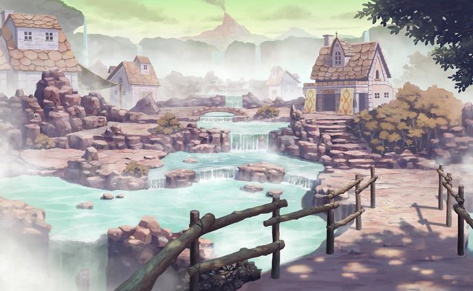 Hot spring town
