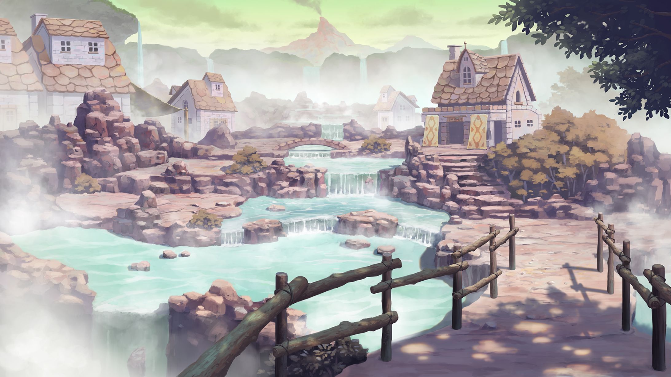 Hot spring town-1
