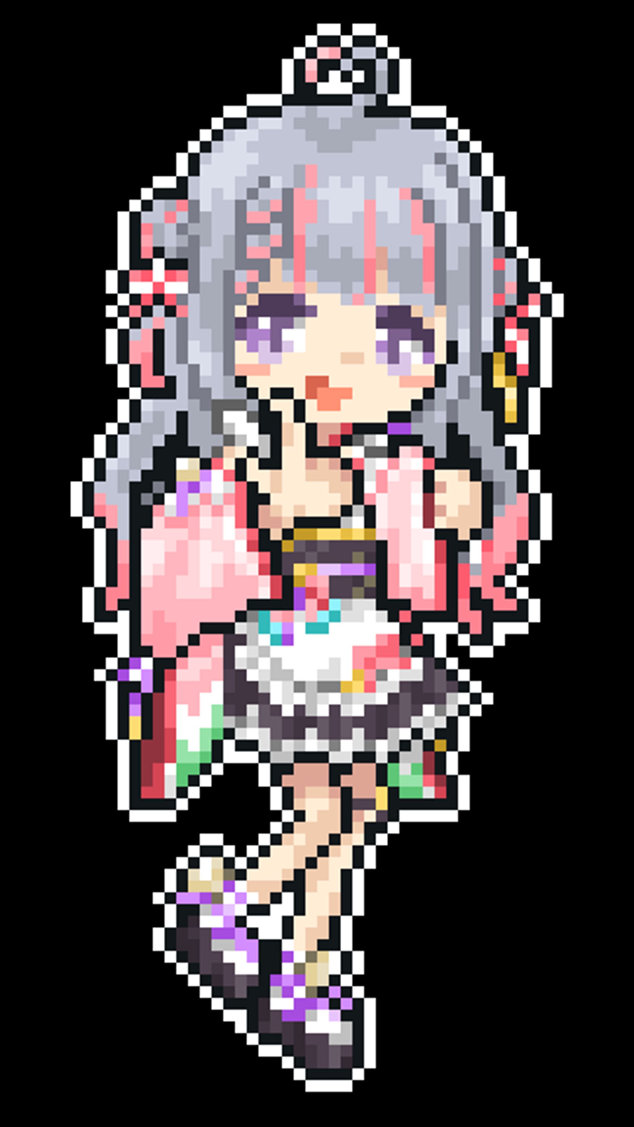 ドット絵 立ち絵 餅乃さや様-1