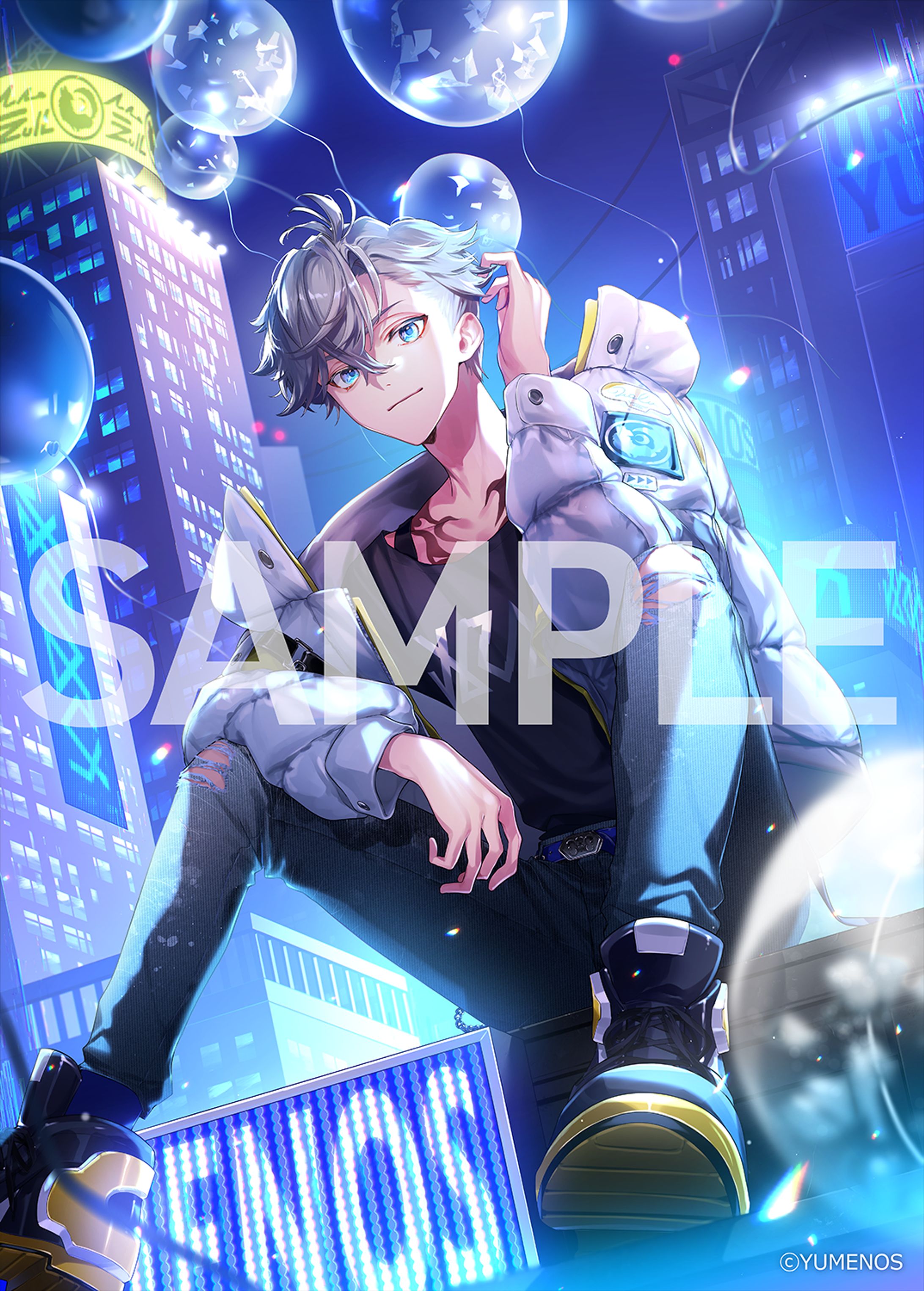 【お仕事】YUMENOS所属 游禅ウラト様 誕生日グッズ用ビジュアルイラスト制作-1