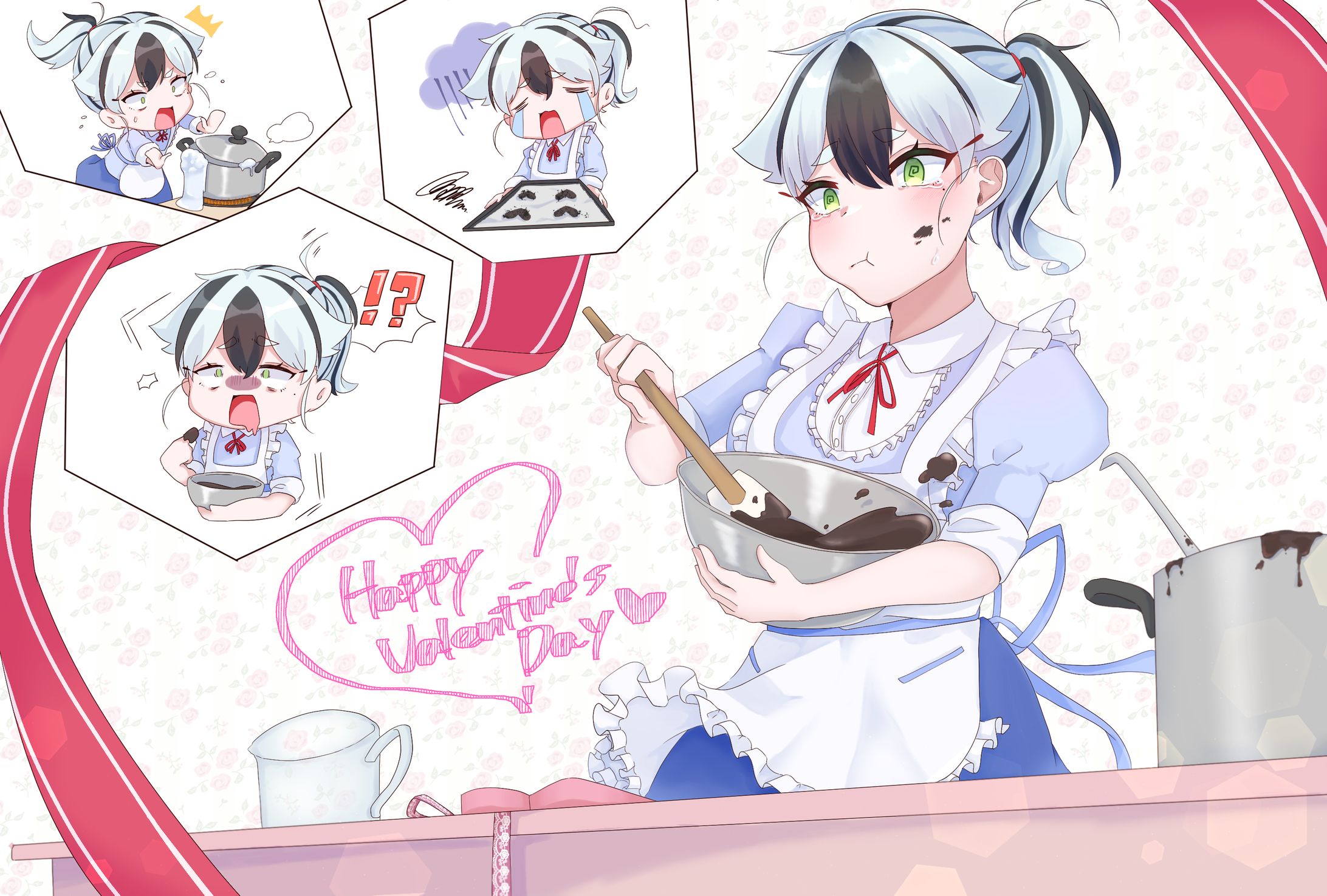 木菟梟　バレンタインイラスト-1