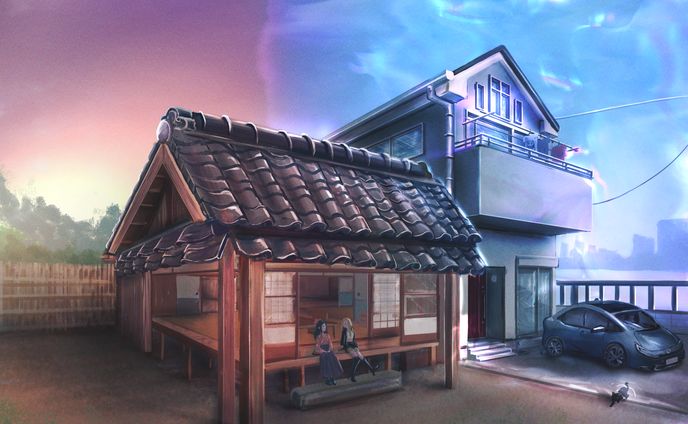 フォトショップ、建築