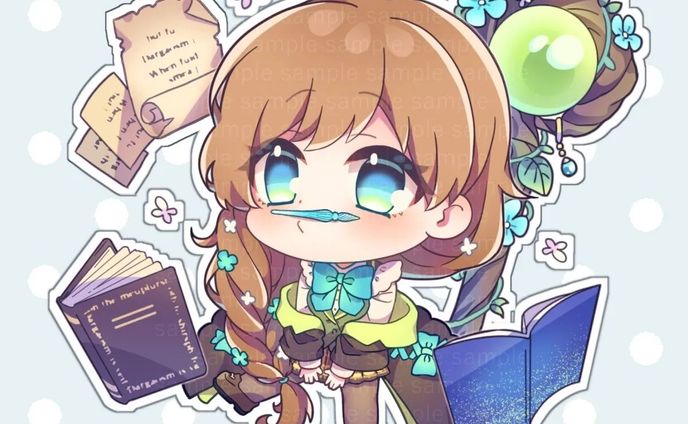 ✏️📘✨🧙🏻
#イラスト依頼 
#イラストメイキング 
#sdキャラ