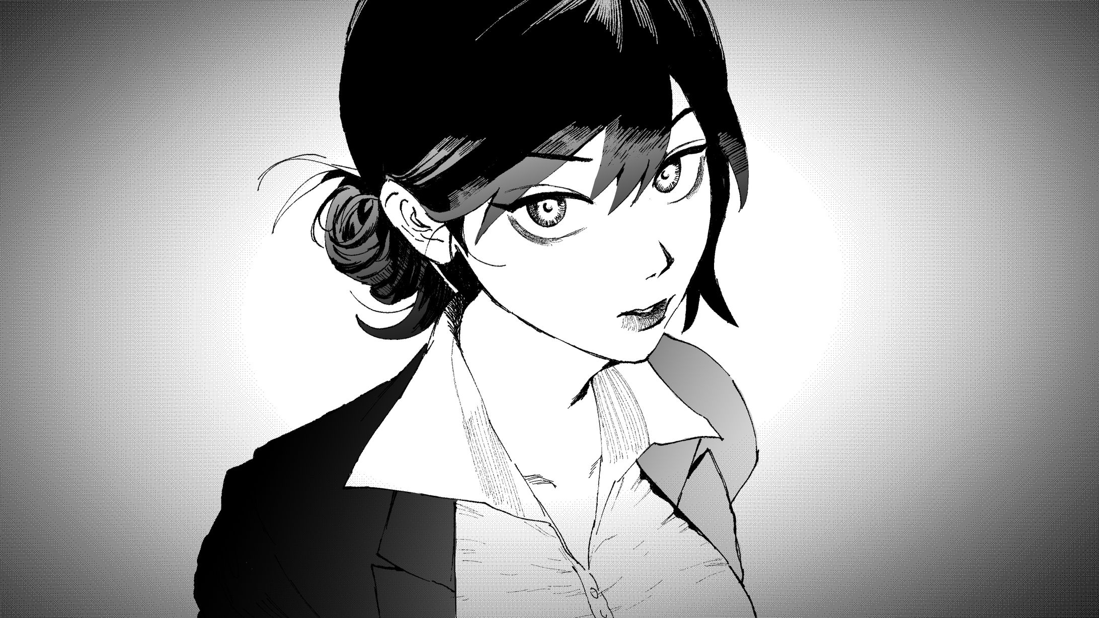 モノクロイラスト集-1