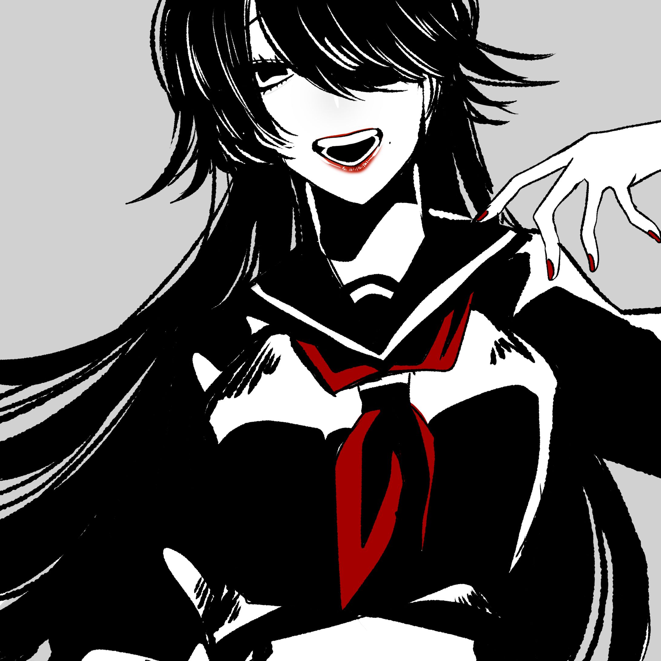 モノクロイラスト①（女性 / 男性）-1