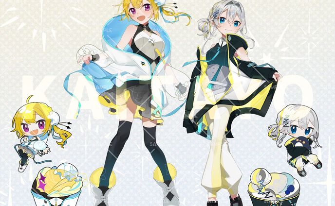 周年記念キービジュアル、グッズ用ミニキャライラスト