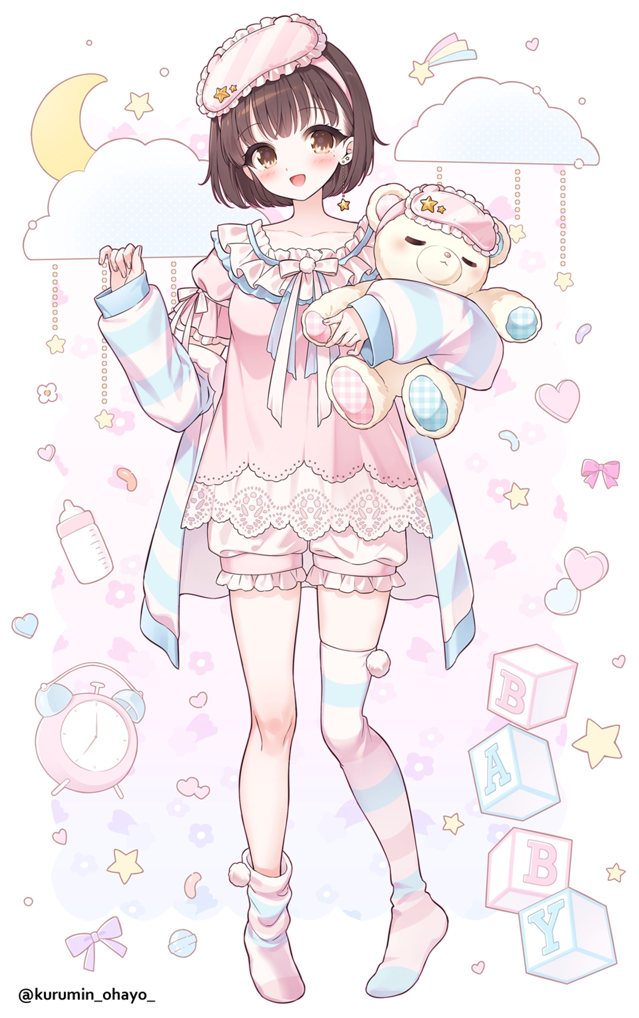 【仕事絵】來琉くるみ様のアクスタグッズ用-1