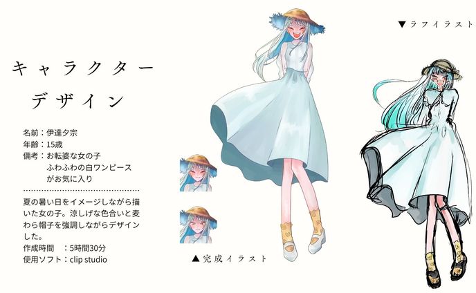夏をイメージした女の子