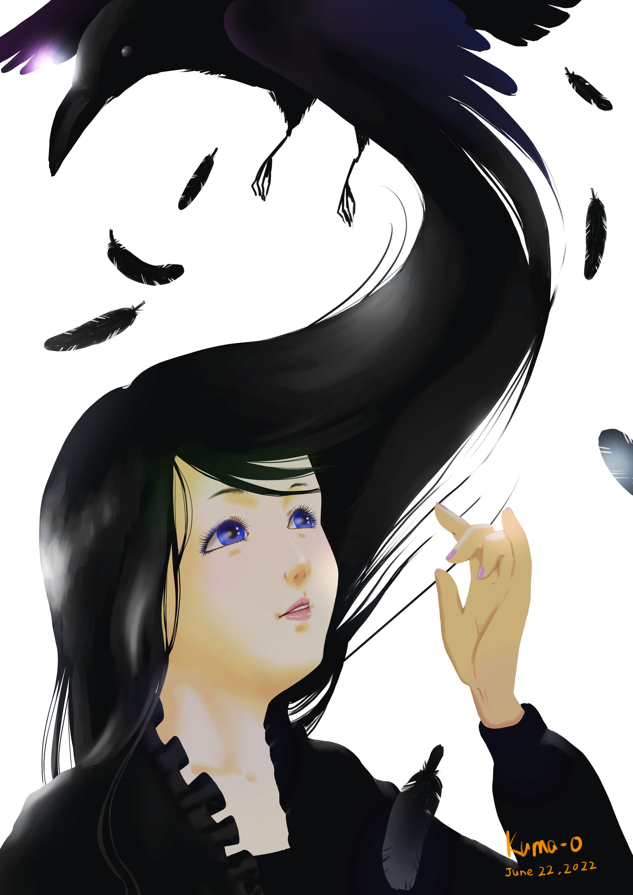 鴉と黒髪-1