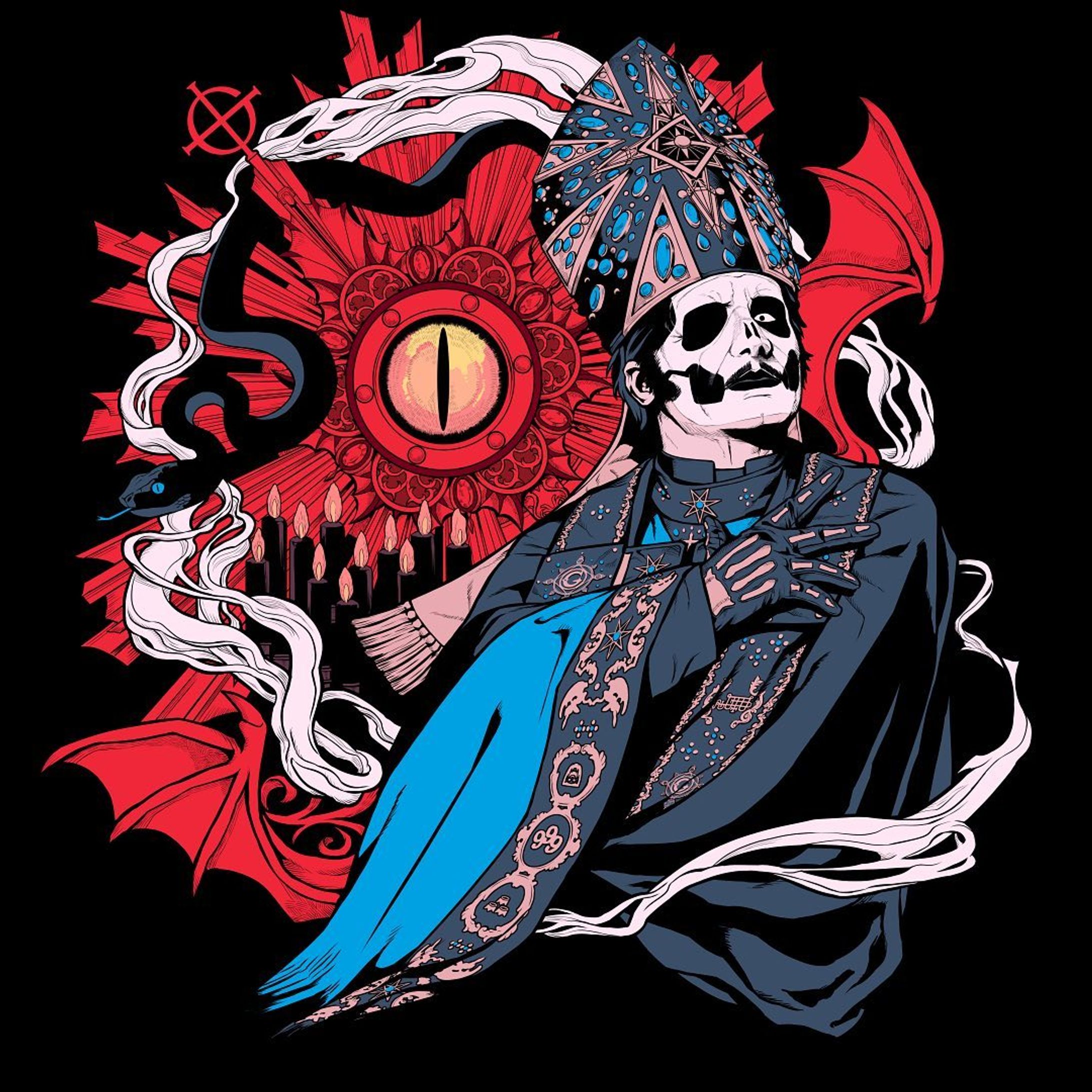 "Demoniac" merch designs for GHOST-1