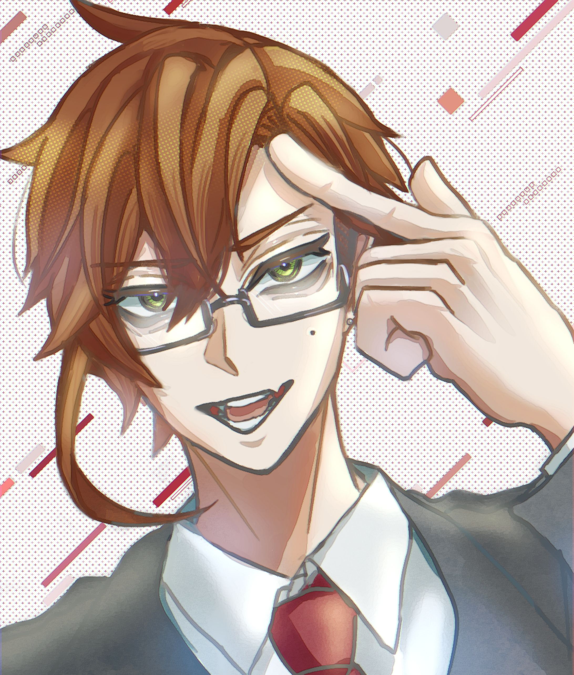 眼鏡男子　一次創作　大槻見波(おおつきみなみ)-1