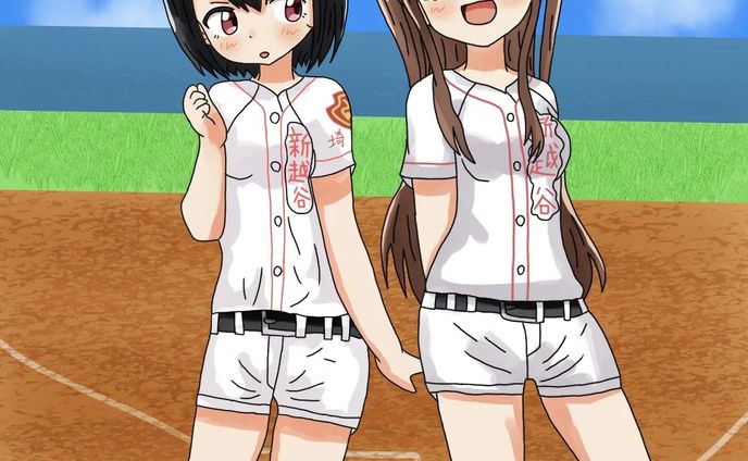 球詠を描きました　#clipstudiopaint #球詠 #球詠thebaseballgirls #球詠好き #球詠アニメ #球詠はガチ青春熱血野球漫画 #武田詠深 #山崎珠姫 #まんがタイムきらら