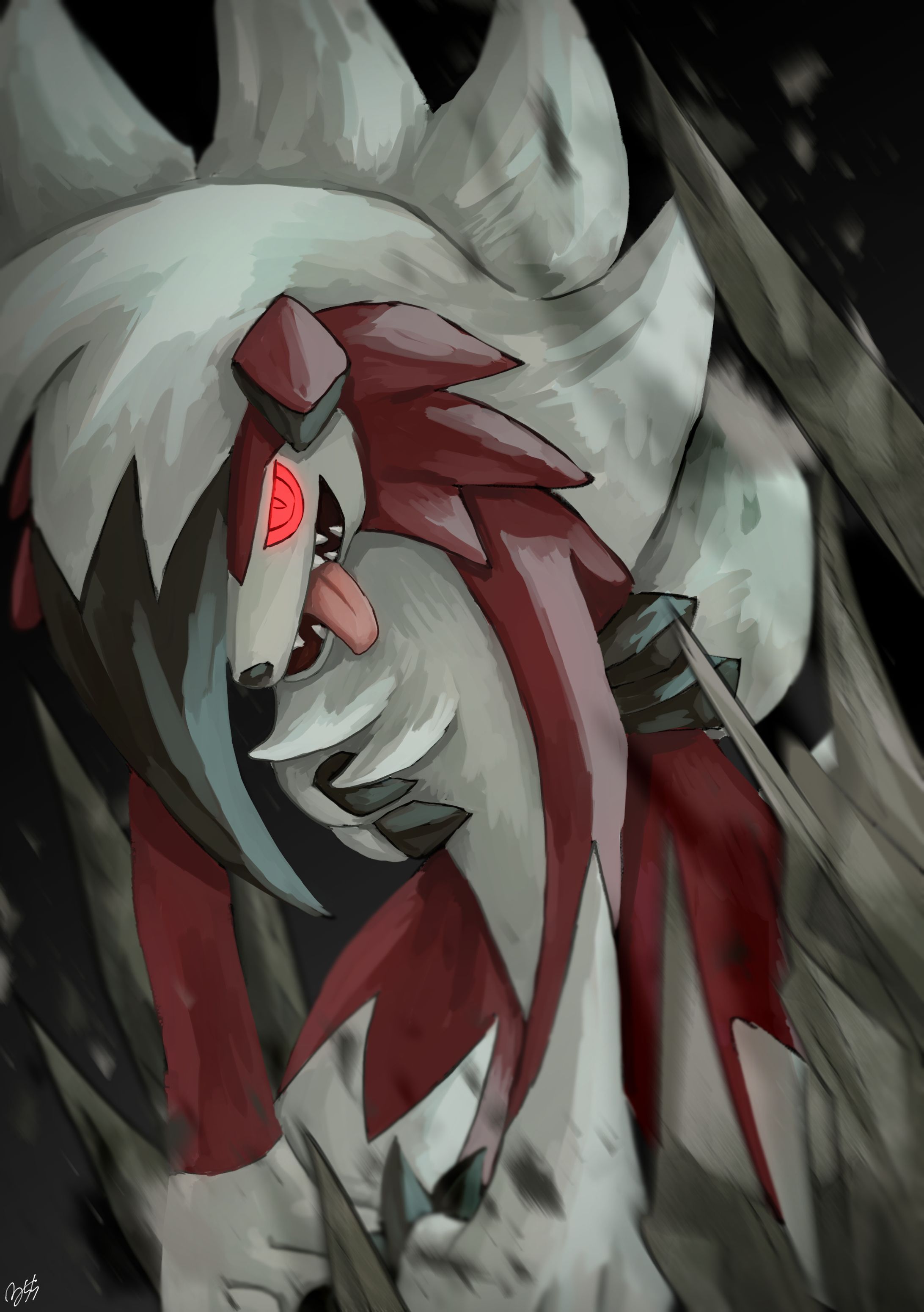 【二次創作】ルガルガン(まよなかのすがた) (‎2024‎年‎9‎月‎18‎日制作)-1