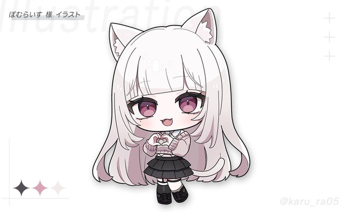 【Work】ぽむらいす様 デフォルメイラスト