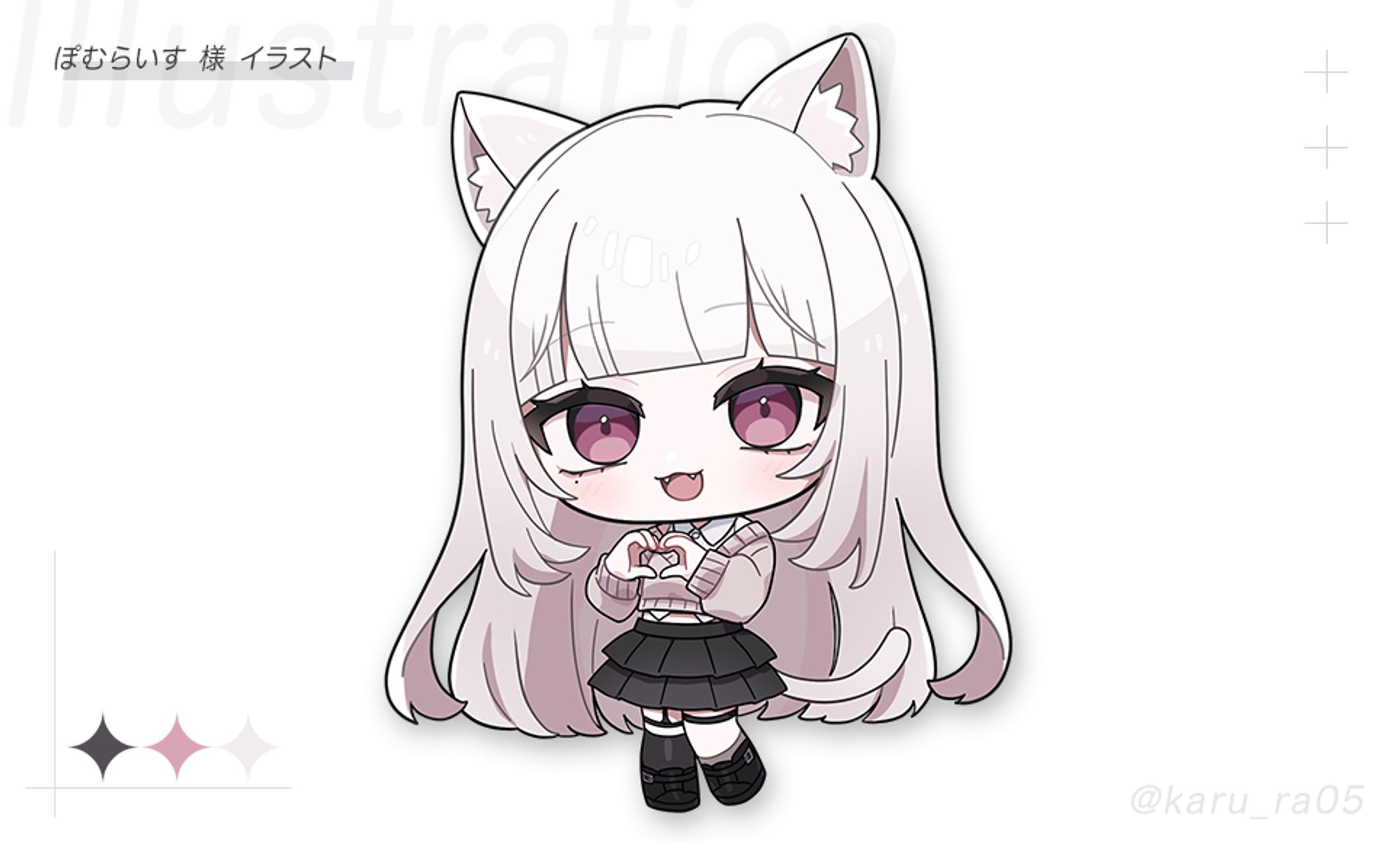 【Work】ぽむらいす様 デフォルメイラスト-1