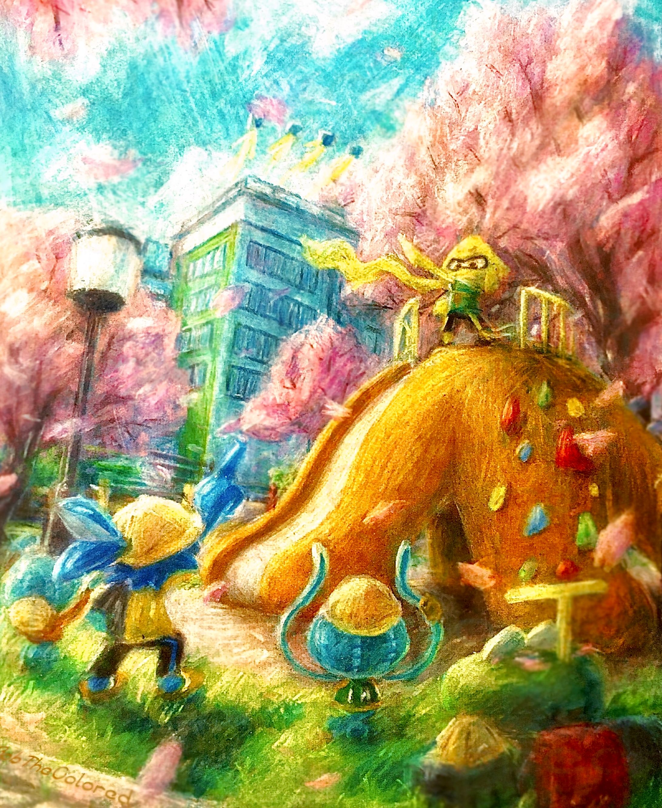 バトルの裏で ちびっ子達の ヒーローごっこ-1