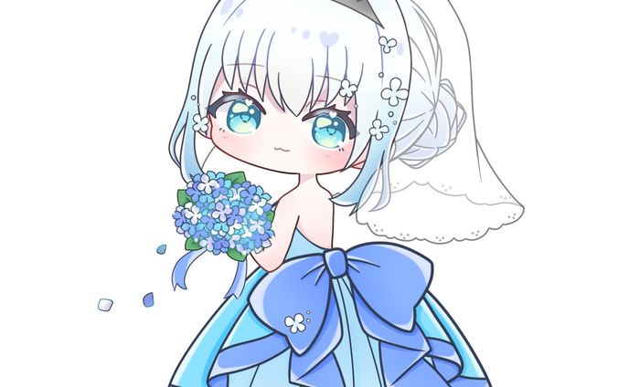 【花宮羽花 様】6月の花嫁量産ミニキャラ2023