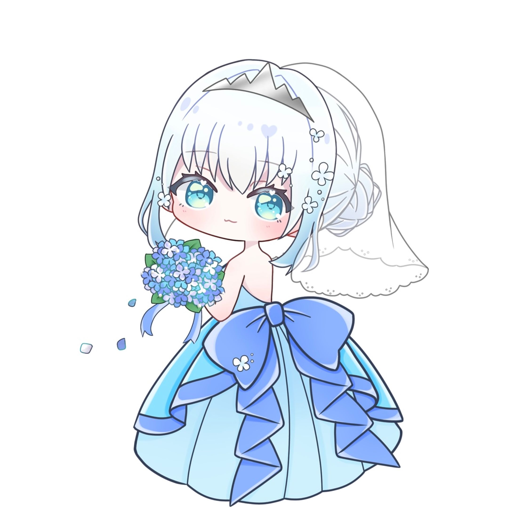 【花宮羽花 様】6月の花嫁量産ミニキャラ2023-1