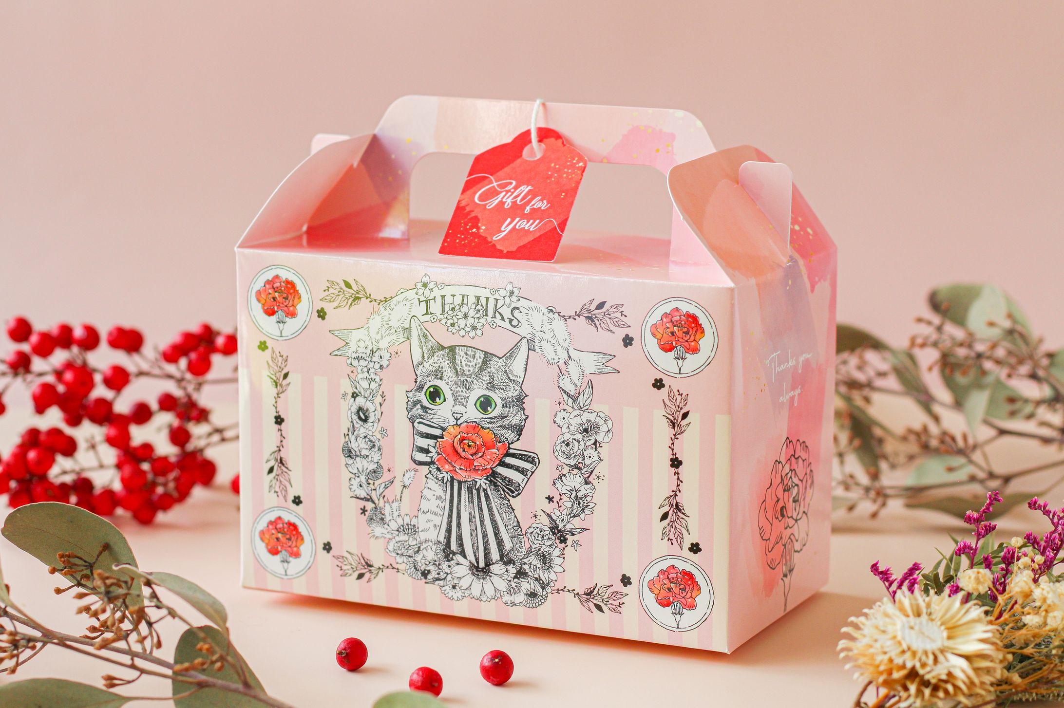 Gerbera&Cat - gift box-1