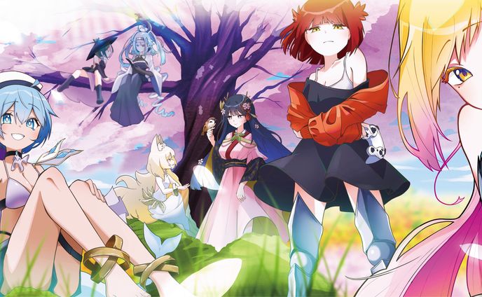桜の木の下で