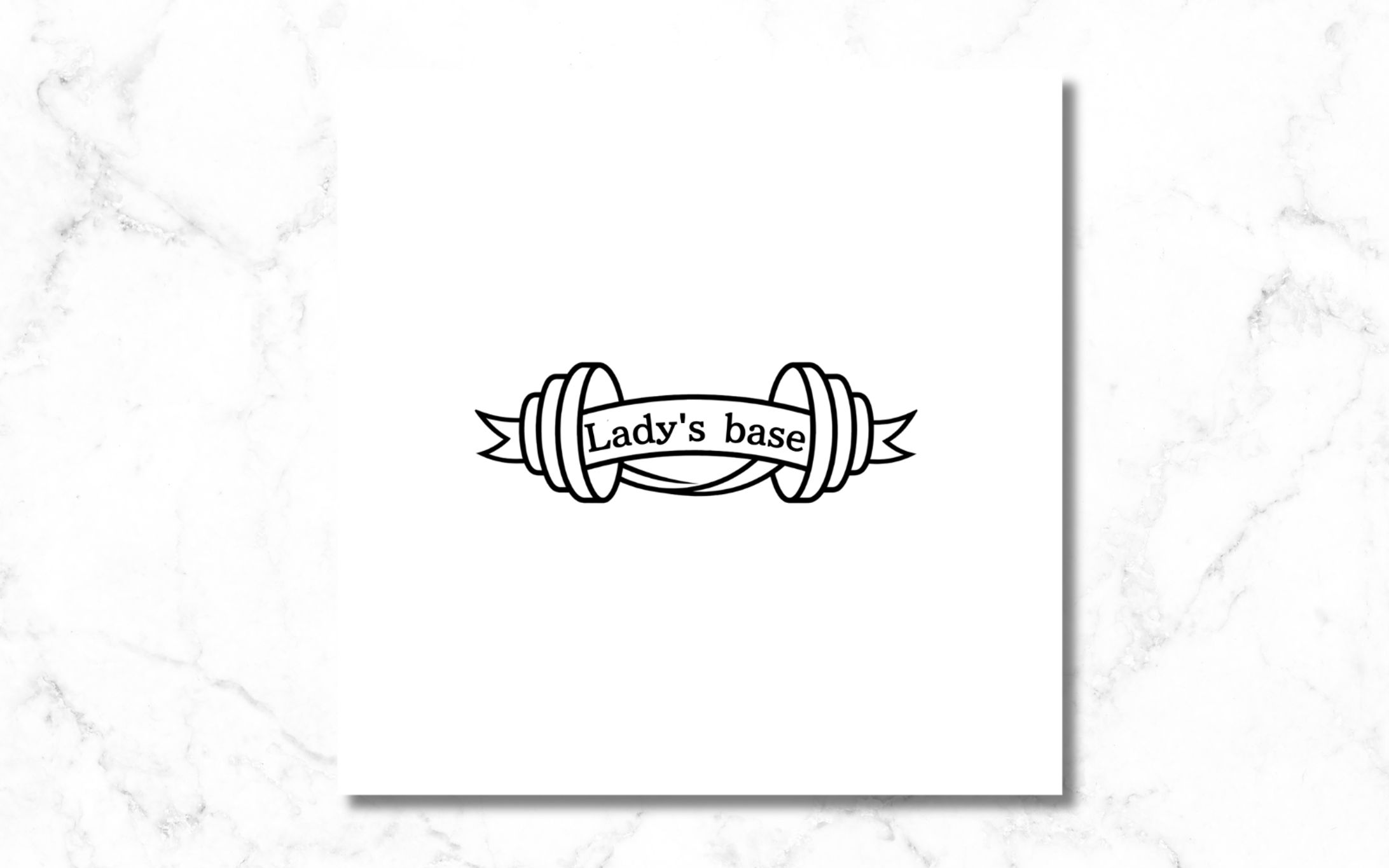 女性向けフィットネスジム ロゴデザイン-1