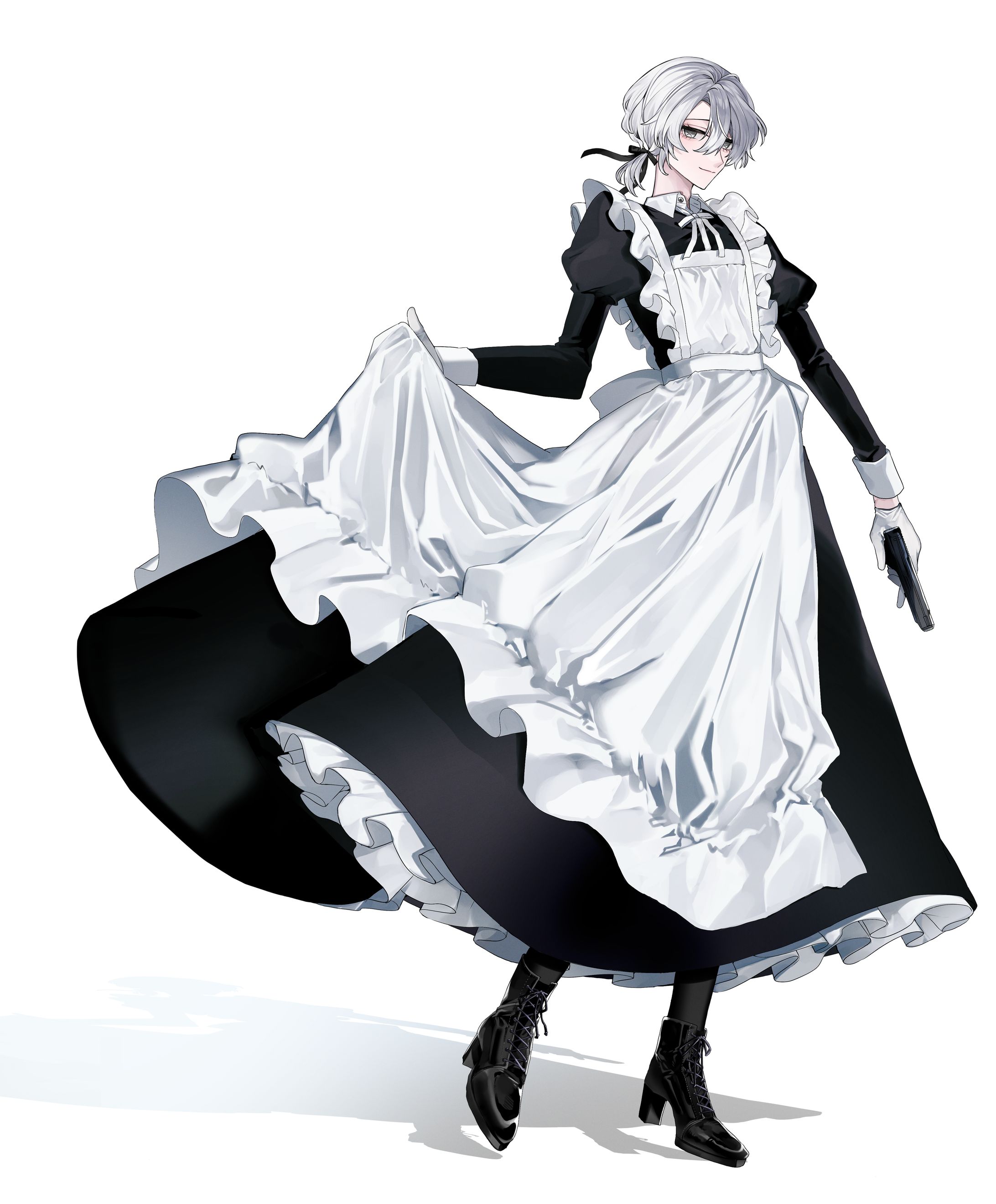 メイド服の男性-1