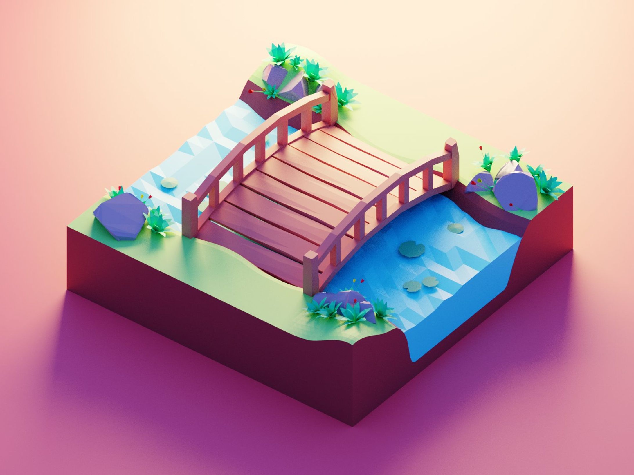 3D Art『Bridge』-1