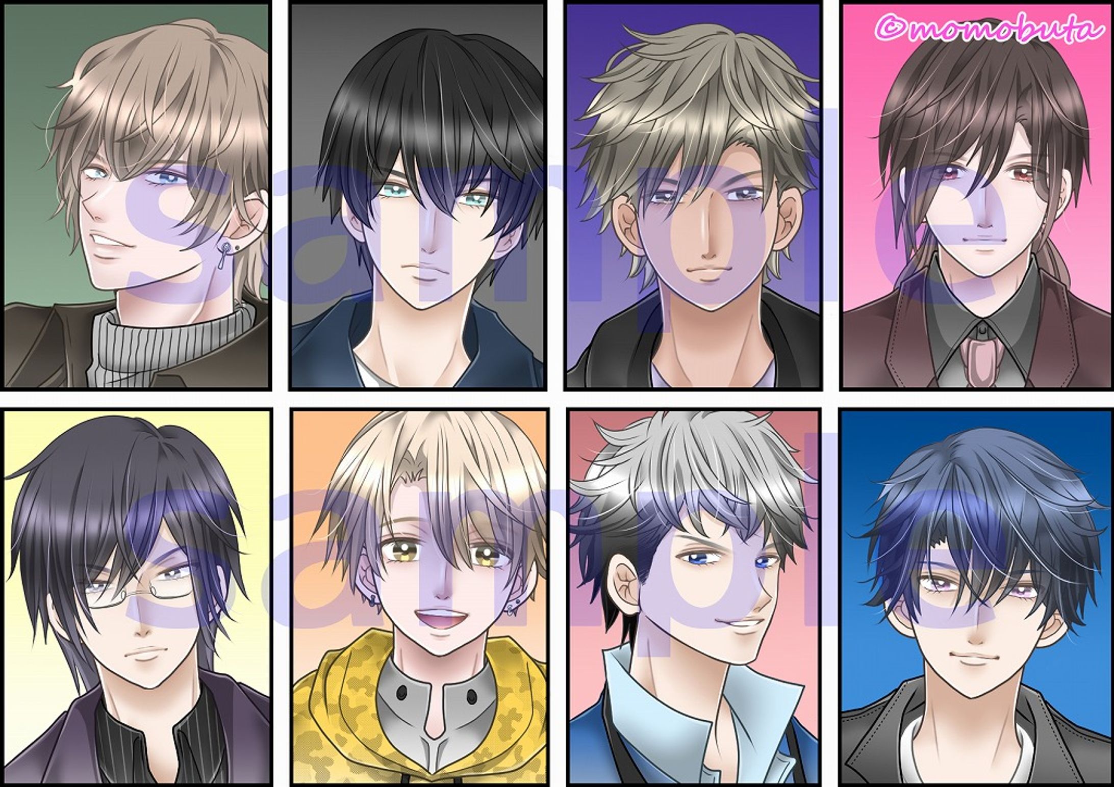 男性カラーイラスト１（サンプル用）-1