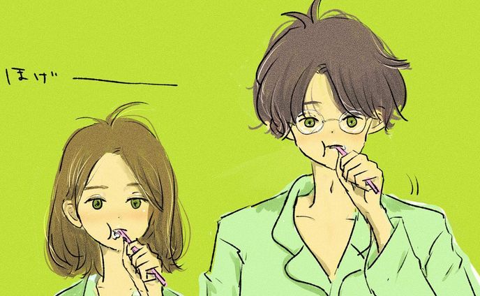 朝の風景🦷☀️😪🐓 . . .

#カップルイラスト#朝の身支度