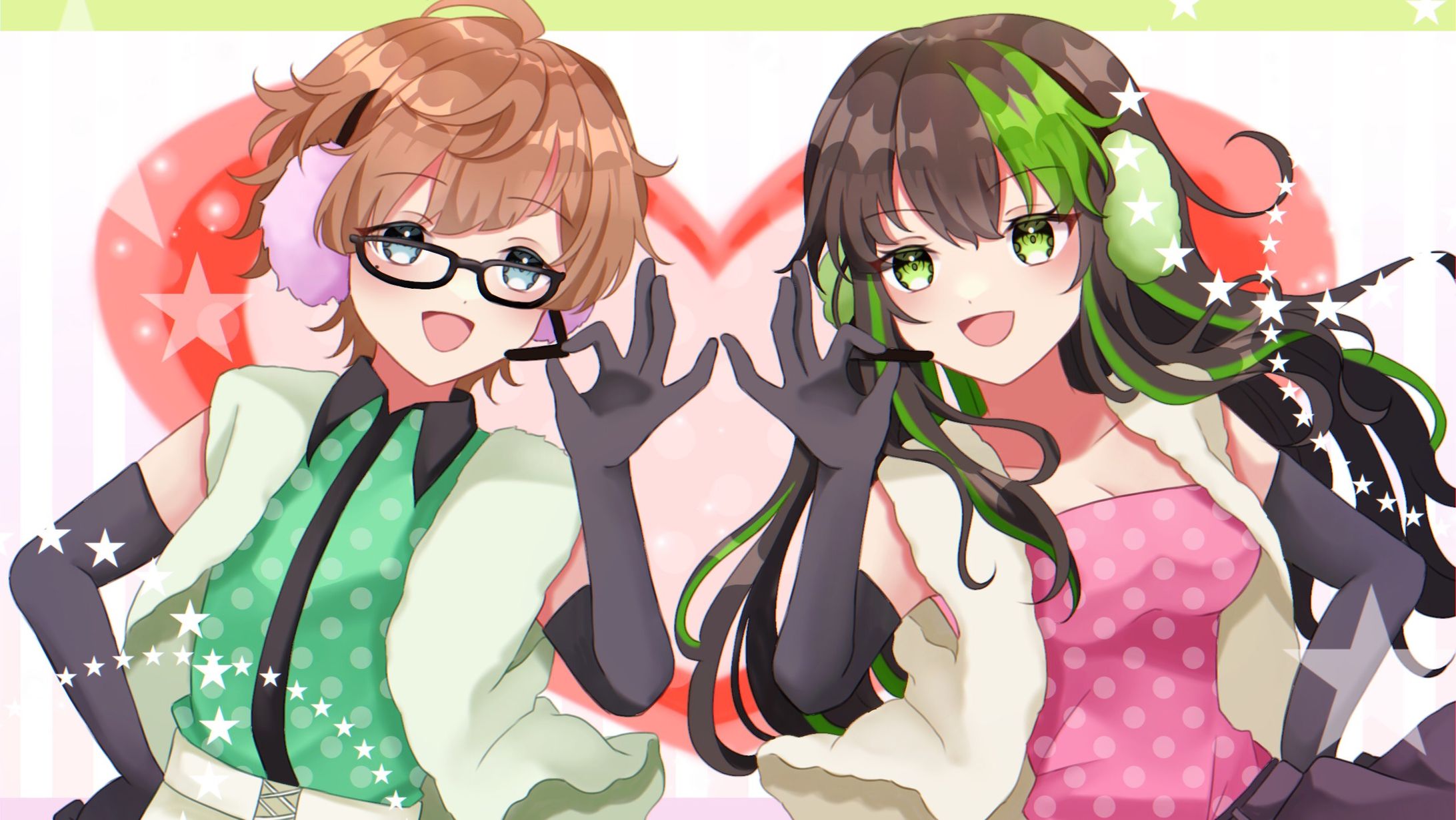 愛霞。様、らけっと様 コラボ歌ってみた動画「ハッピーシンセサイザ」イラスト担当-1