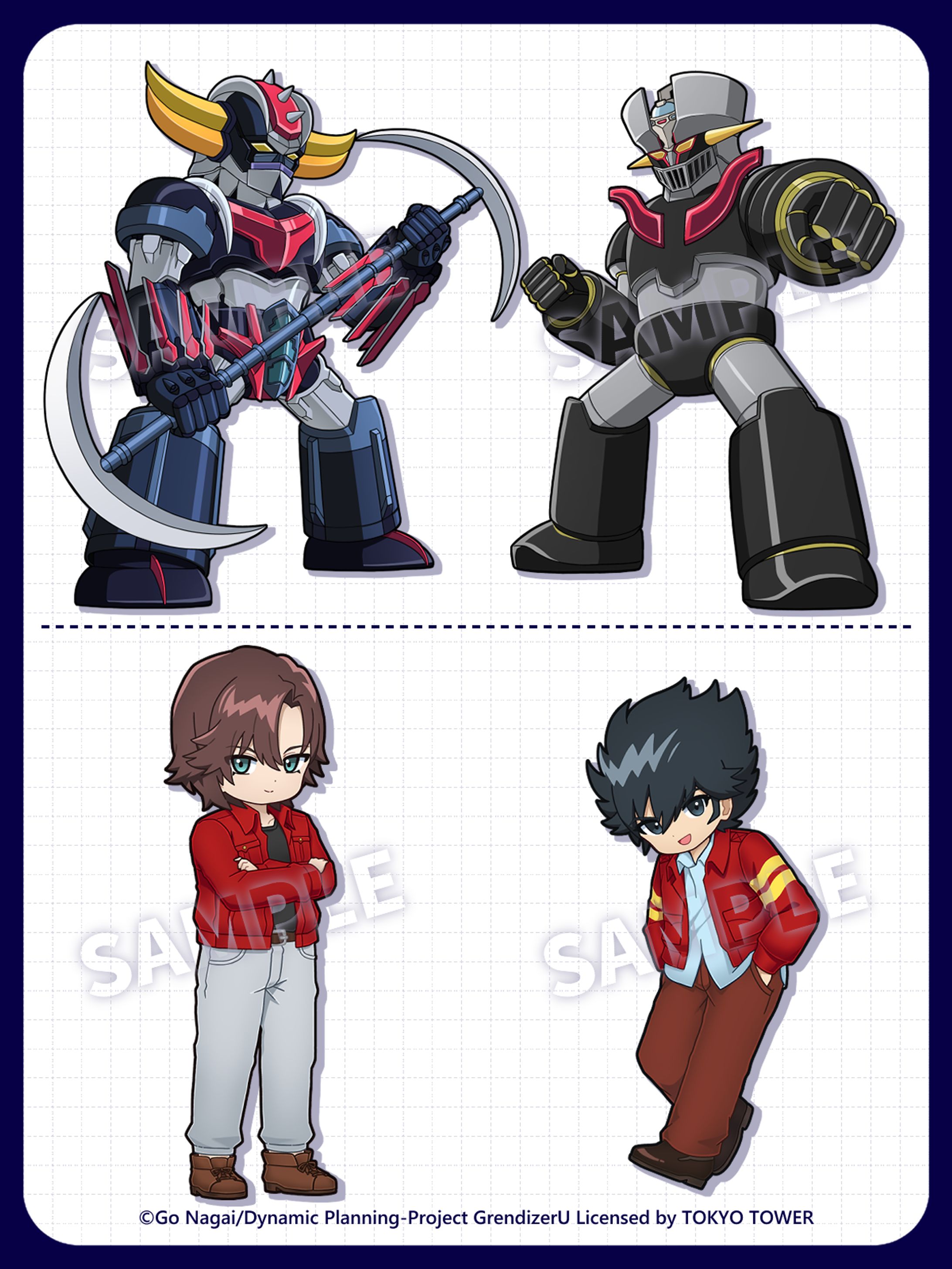 『RED°TOKYO TOWER』×『グレンダイザーU』 コラボイベント 展示、グッズ用イラスト-1