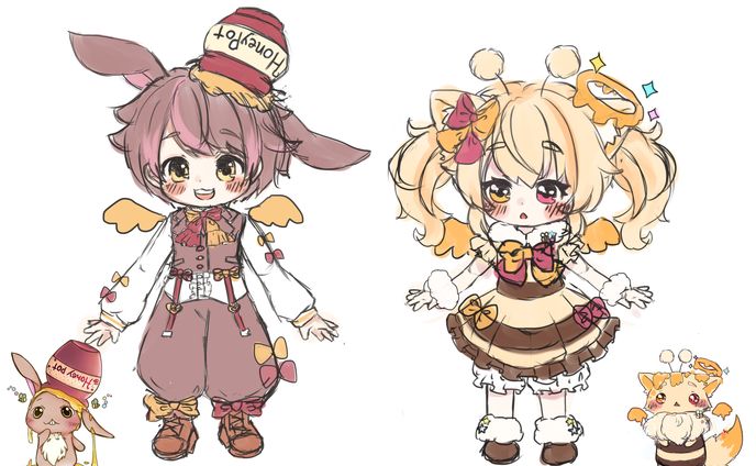 うちの子擬人化