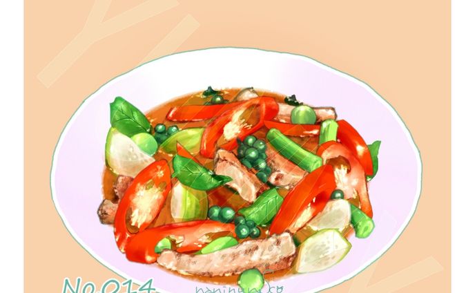 .
#なにぬ猫 #なにぬ猫んち  #タイ料理 
.
昨年諸事情で閉鎖したレシピサイト「タイのおうちごはん」で長年公開していたレシピをなにねこブログで再公開。
お家で作れるタイ料理レシピです。
第14弾は森のカレー！
レシピの詳細はなにねこブログで😋
https://naninuneko.blog.jp/archives/15781766.html
.プロフィールからどうぞ
.
#ケーンパー 
#森のカレー 
#thaijunglecurry 
#แกงป่า 
#料理イラスト 
#なにぬ猫booth 
#タイのおうちごはん