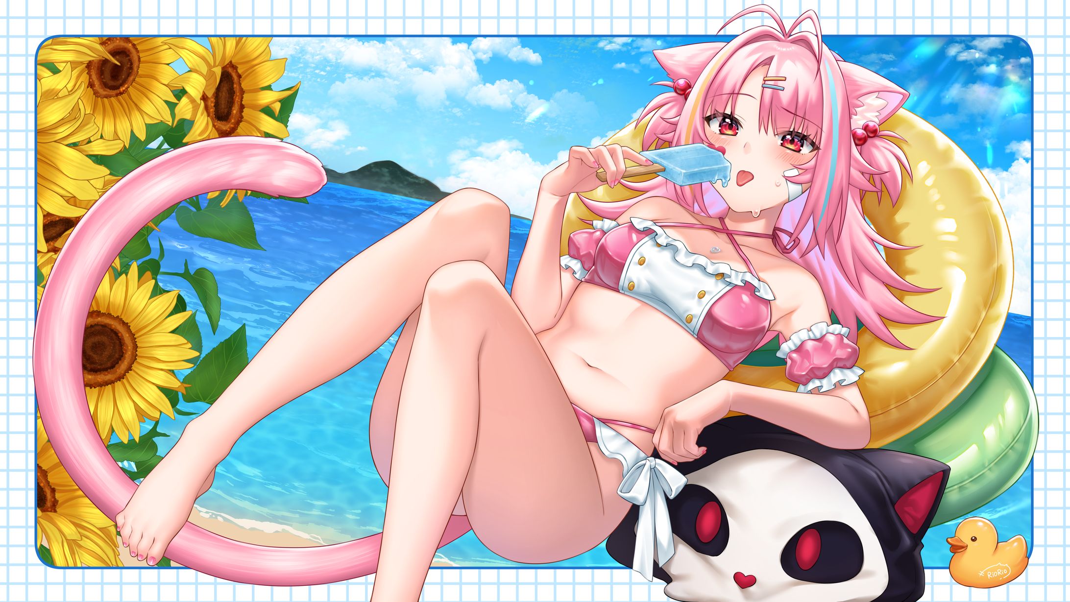 夏の壁紙イラスト-1