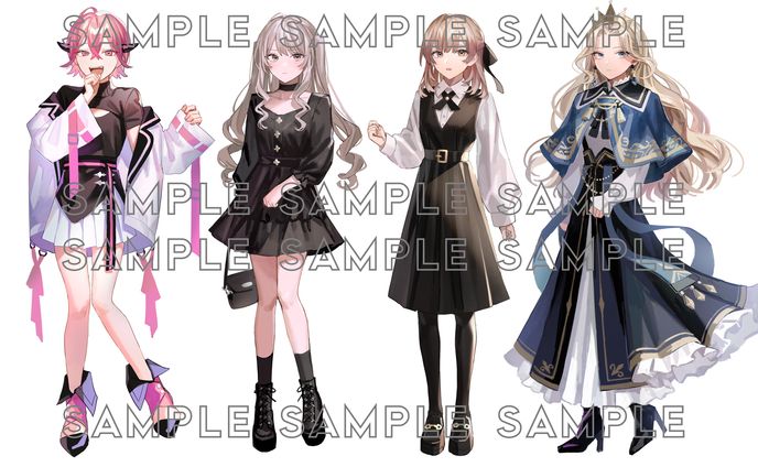 立ち絵　女性キャラクター