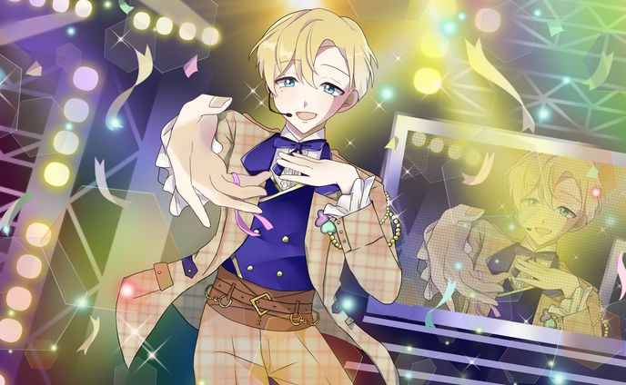 アイドル育成ゲーム風カードイラスト