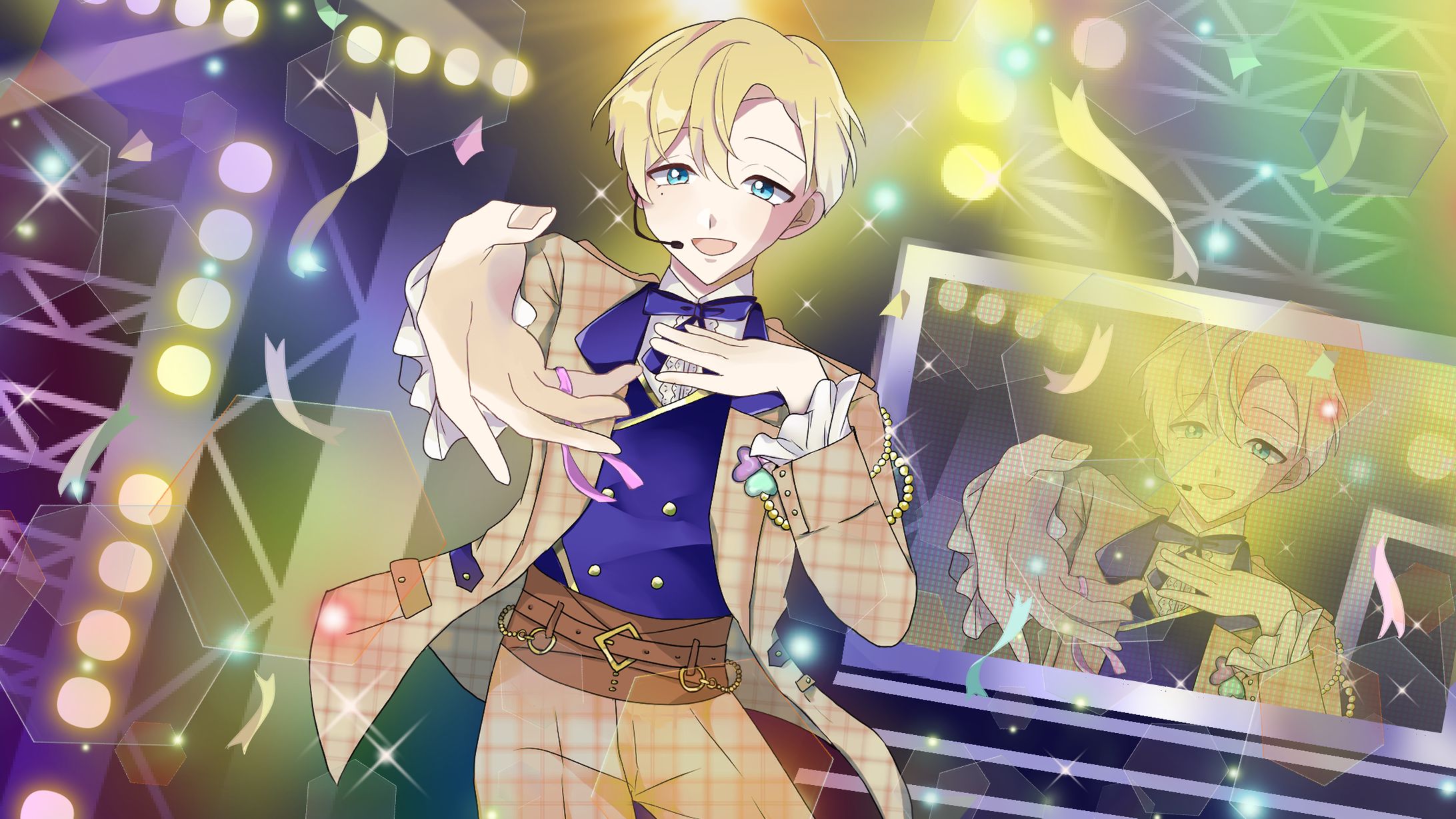 アイドル育成ゲーム風カードイラスト-1