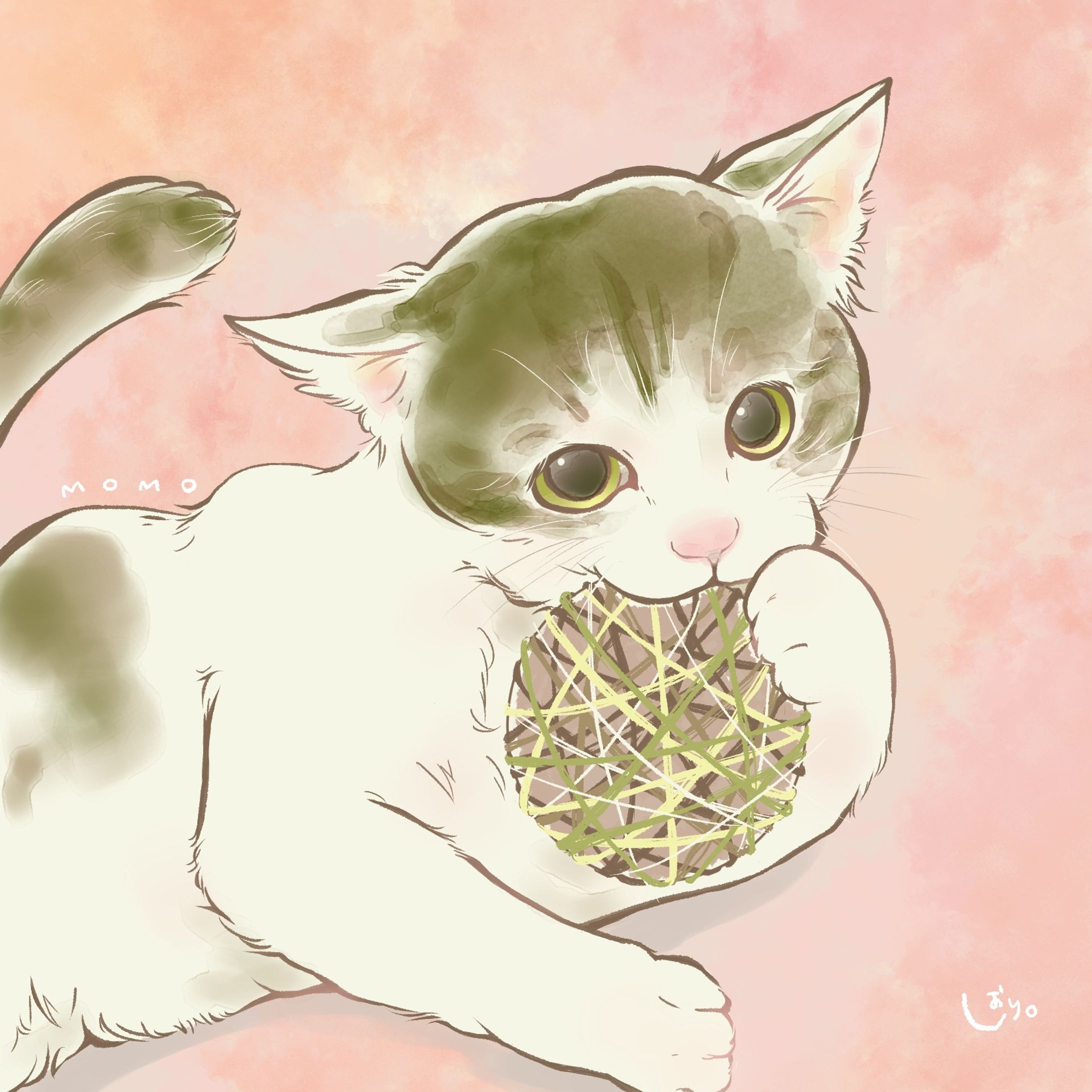 猫さん似顔絵-1