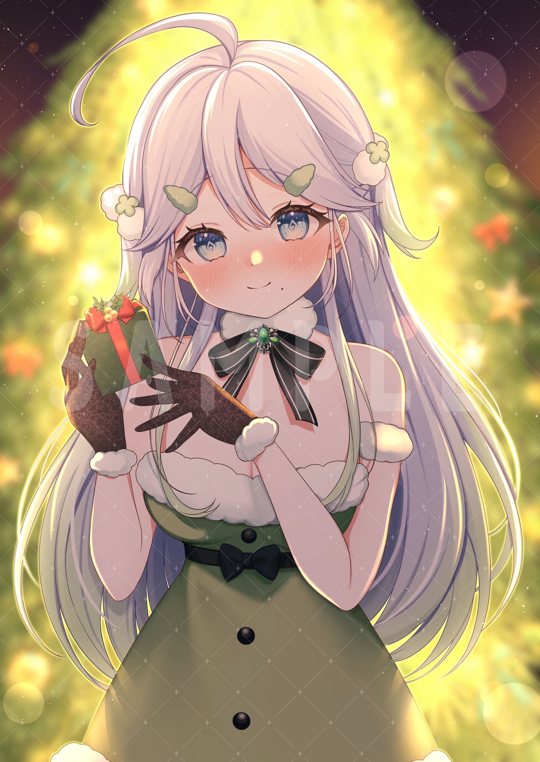 歌唄リズ様　クリスマスイラスト-1