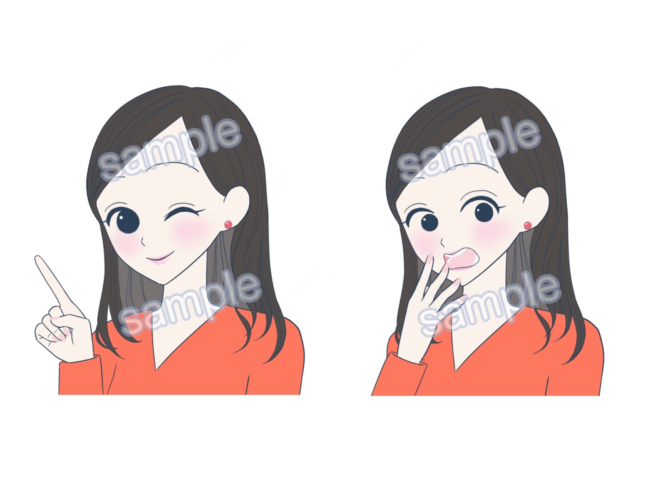 表情ちがいのイラスト作成（ココナラ）-1
