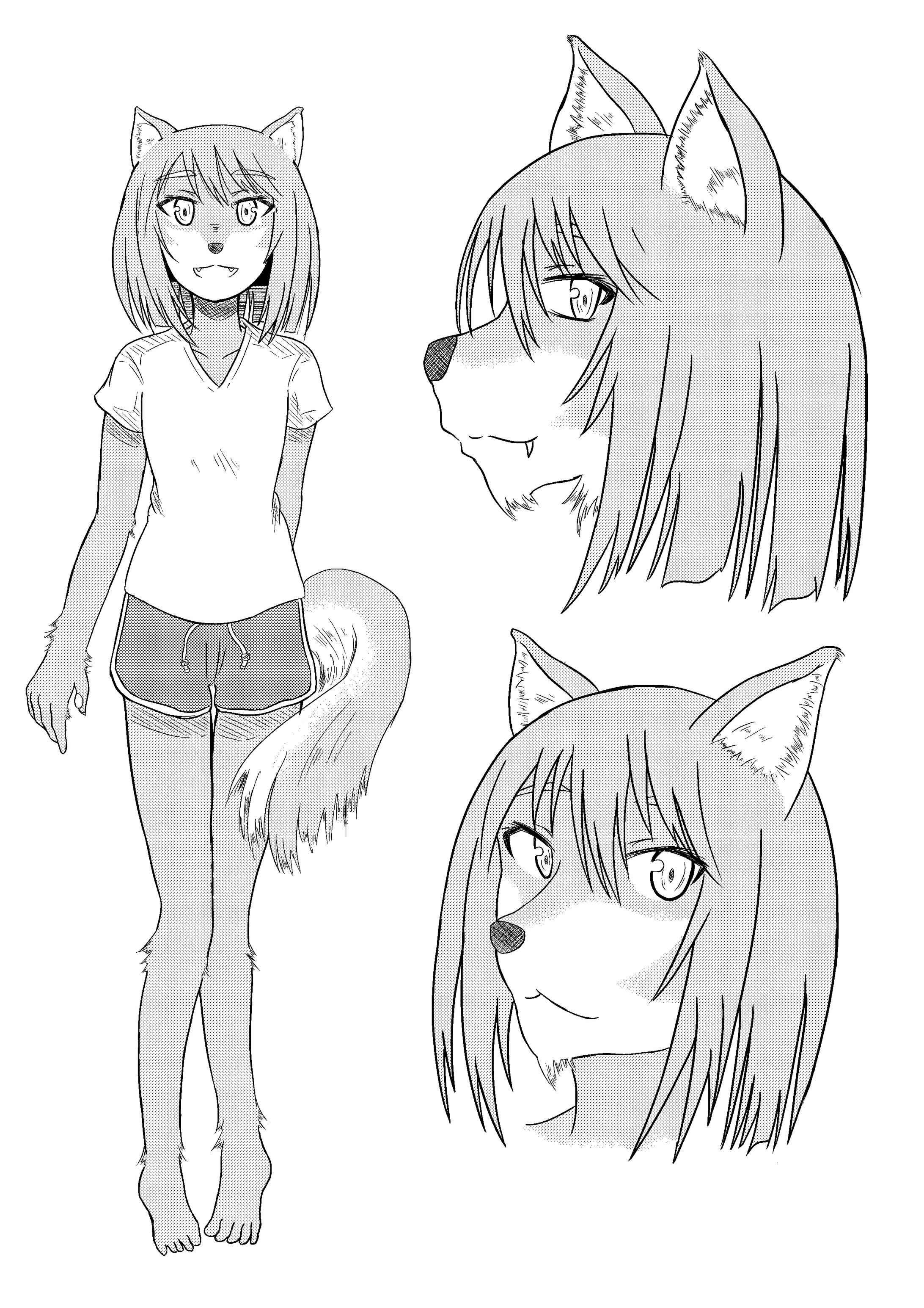 サンプルイラスト『獣娘』-1