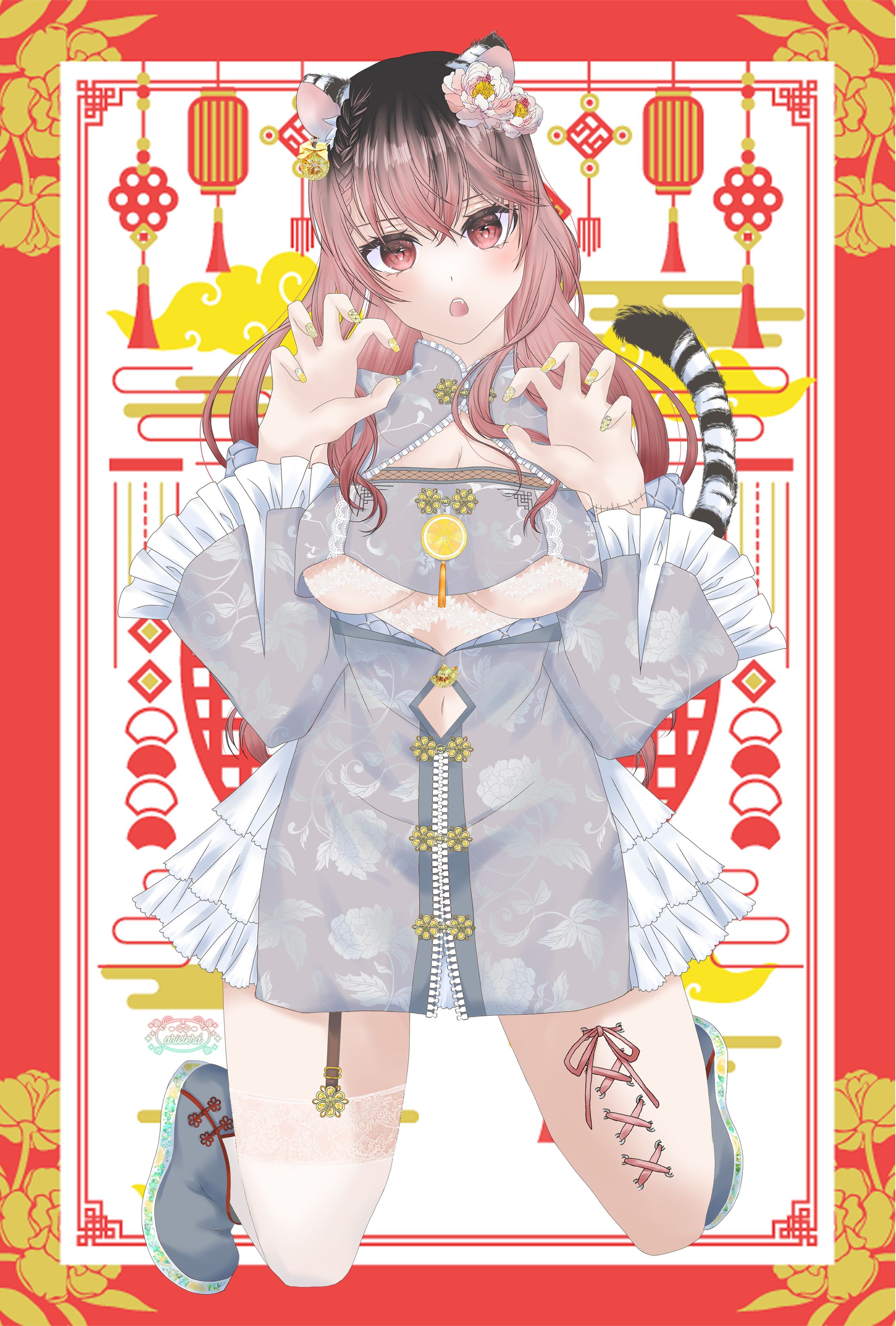 ホワイトタイガー擬人化-1