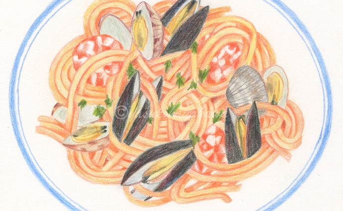 色鉛筆画1