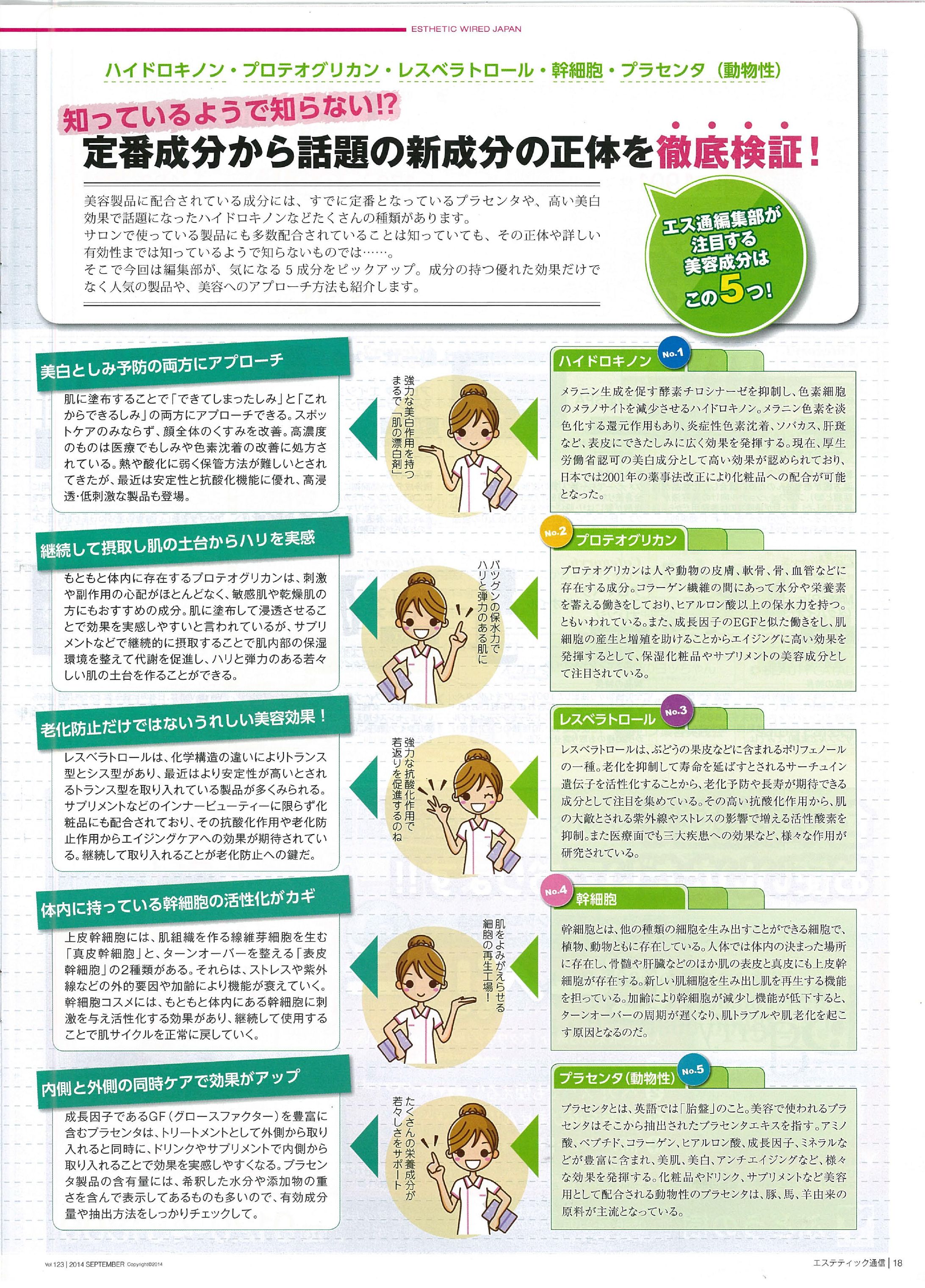 【美容記事】エステティック通信2014年9月号 巻頭特集-1