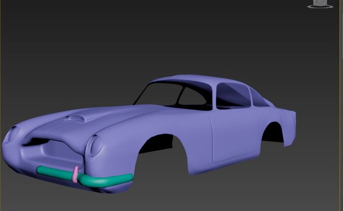 【制作中】ボンドカー（アストンマーティンDB5)