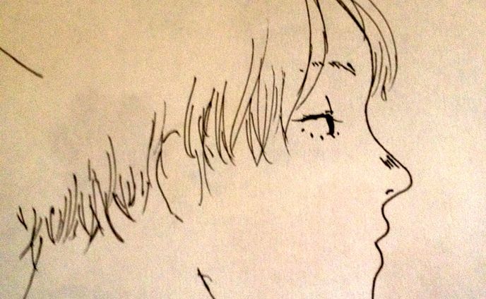 ドローン、アナログイラスト