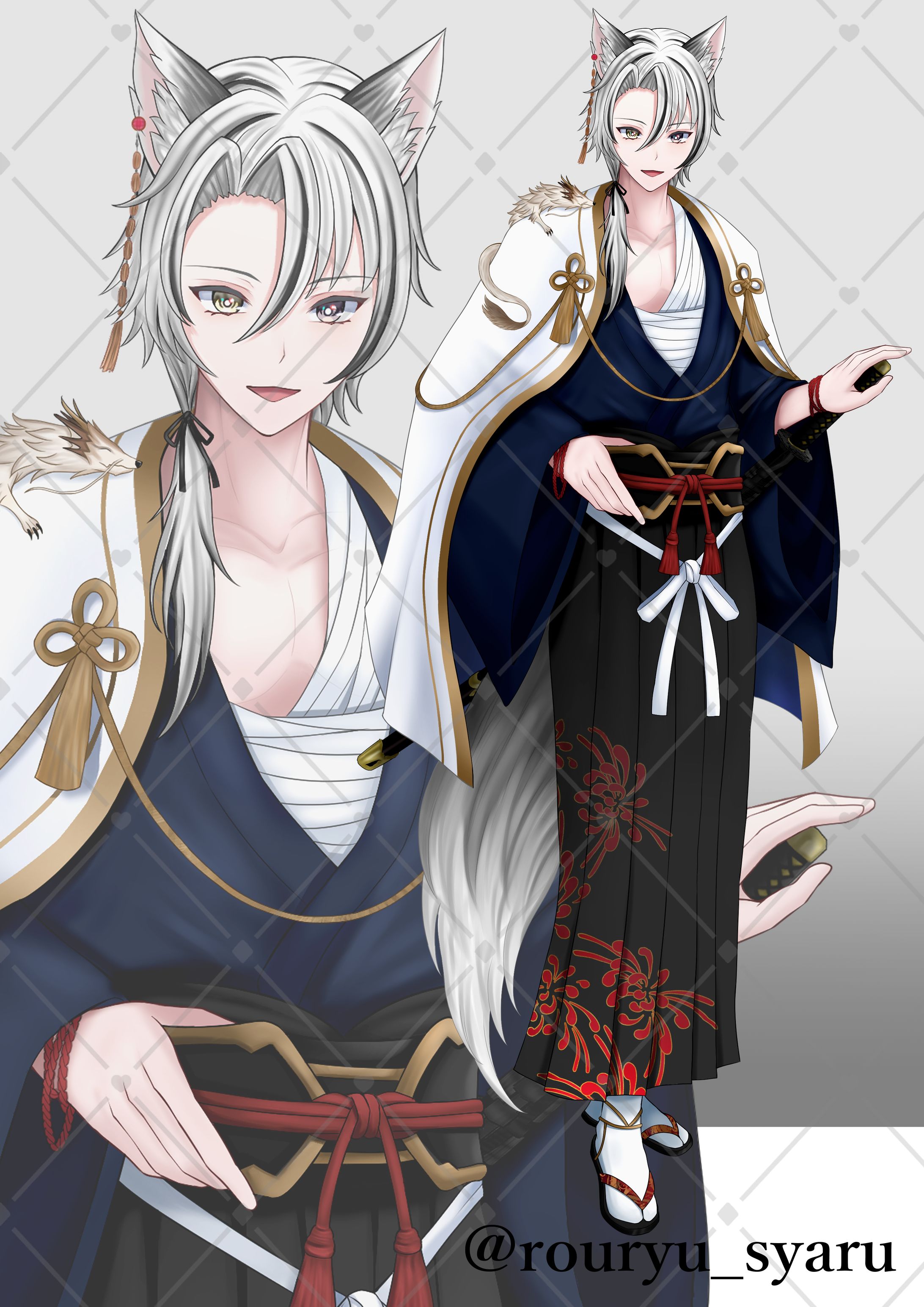 狼龍シャル様立ち絵イラスト-1